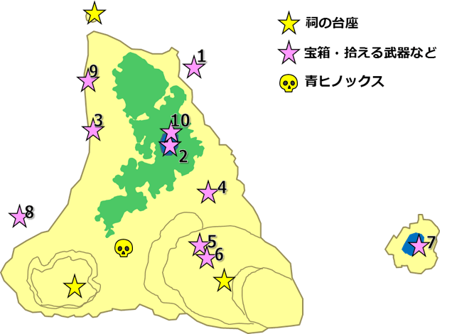 サイハテノ島の地図