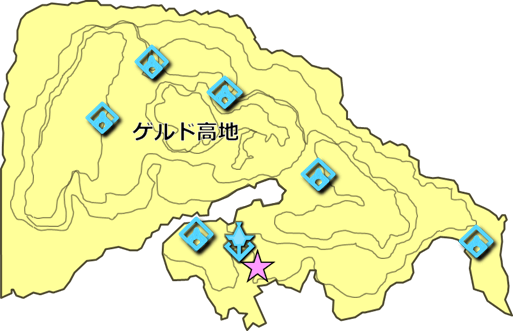 『影が示す先に』の祠の場所の地図