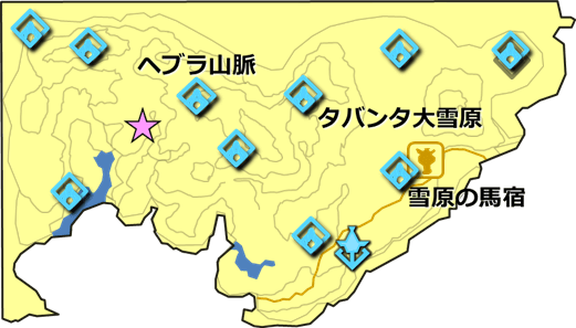 『おっきなお山のおっきな木』の祠の場所の地図